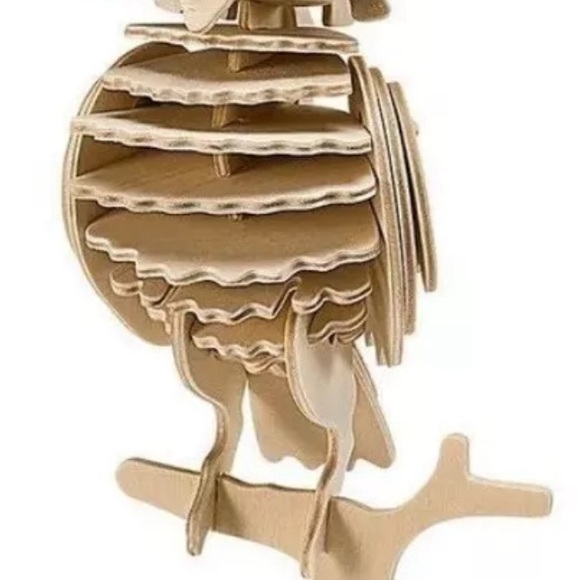 Owl and Peacock Robotime 3D Wooden Puzzles Lot of 2 Puzzles BRAND NEW Paintable - Picture 4 of 16